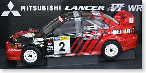 三菱ランサーEVO VI WRC99 (キャンベララリー優勝車) S.ハヤシ/Y.タカオカ No.2 (ミニカー)