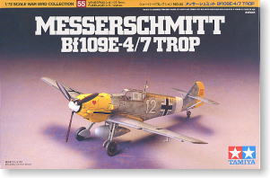 メッサーシュミット Bf109E-4/7 TROP (プラモデル)