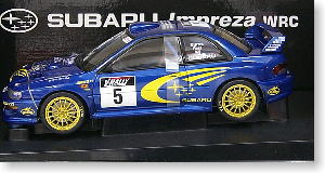 スバル インプレッサ WRC‘99 R.BURN/R.REID Vラリー フランス NO.5 (ミニカー)