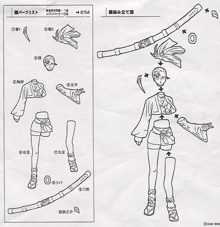 Yoshino Rinka (Resin Kit) Assembly guide1