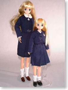 For 22cm Mission School Uniform (Navy) (Fashion Doll)