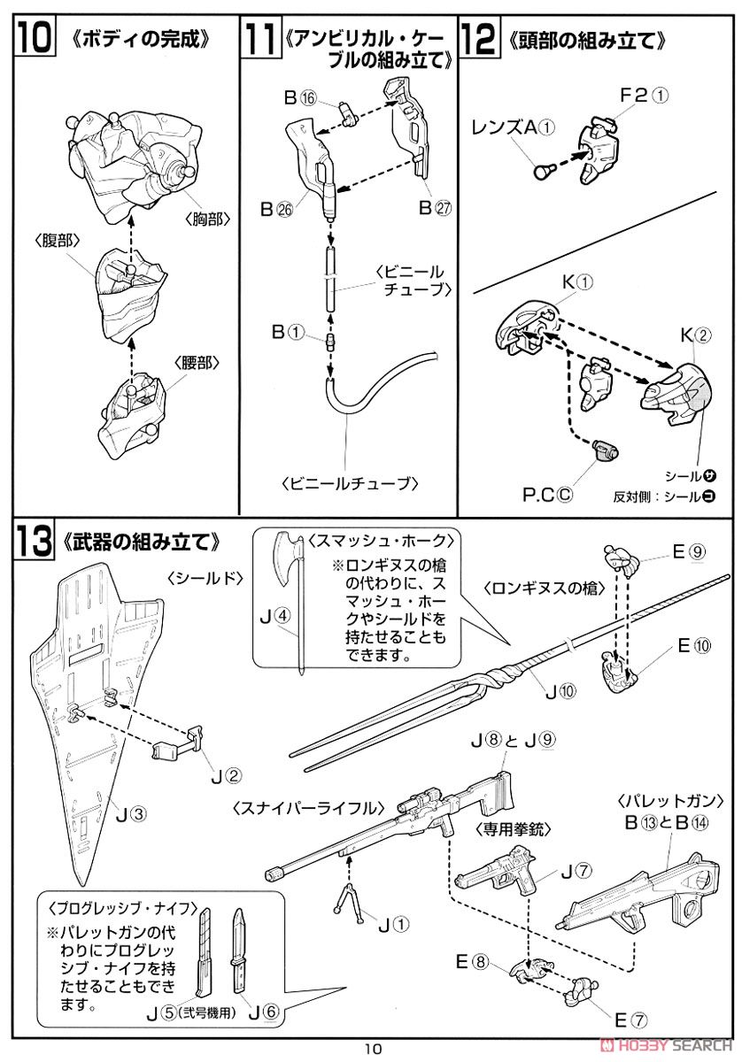 HG エヴァンゲリオンプロトタイプ零号機 (プラモデル) 設計図4