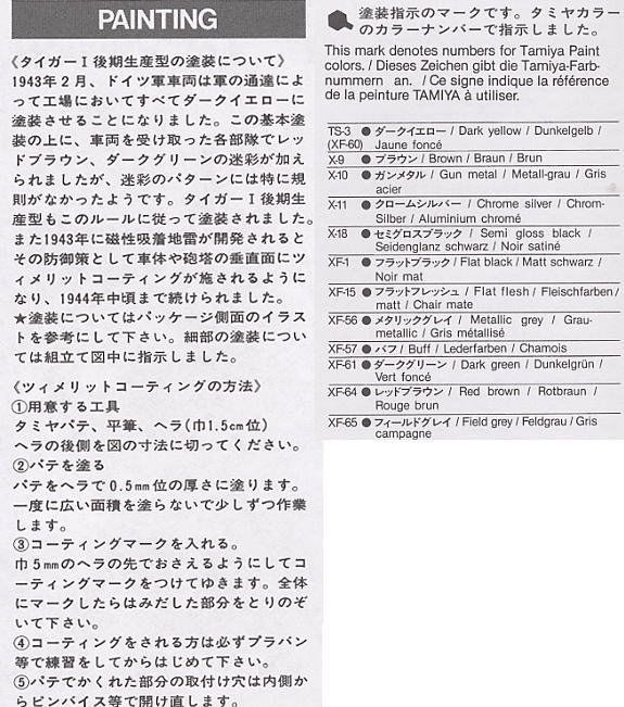 ドイツ タイガーI 戦車兵待機セット (プラモデル) 塗装1