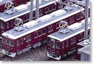 阪急 7000/7300系 新塗装(マルーン+アイボリー) 4輛編成基本セット (動力無し) (基本・4両・塗装済みキット) (鉄道模型)