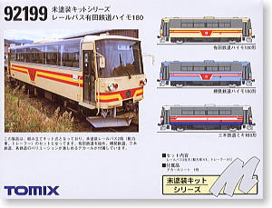 有田鉄道 ハイモ180 レールバス (未塗装キット・2台入り) (鉄道模型)