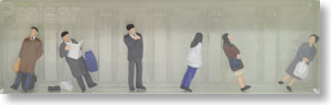 (HO)Figure : Standing people (Model Train)