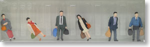 (HO)Figure : Walking passengers (Model Train)