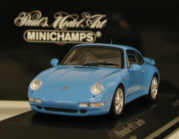 ポルシェ・911 ターボ 1990(ブルー) (ミニカー) 商品画像2