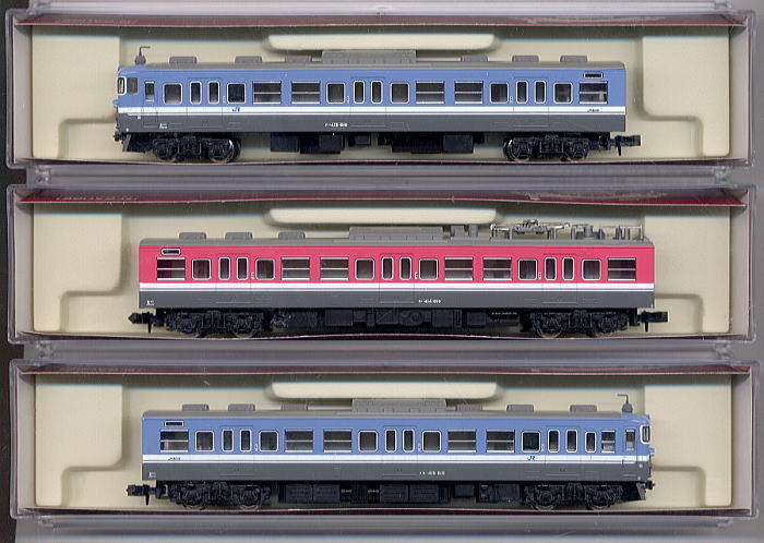 415系800番台タイプ (七尾線色) (3両セット) ★ラウンドハウス (鉄道模型) 商品画像1