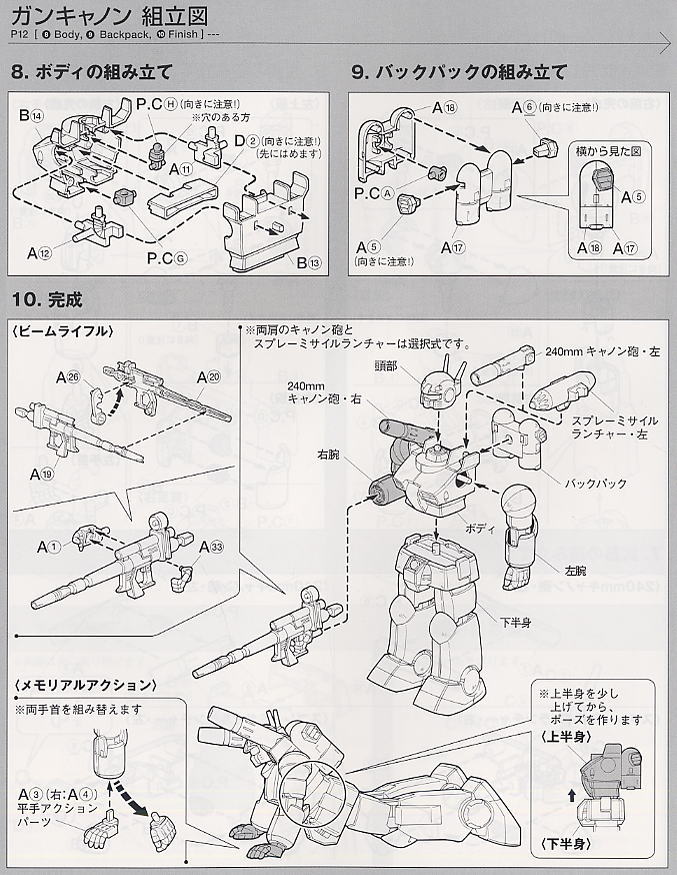 ガンダムV作戦セット (HGUC) (ガンプラ) 設計図6