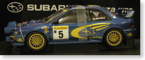 スバル インプレッサWRC 1999(モンテカルロ・ナイトレースバージョン)リチャード・バーンズ/ロバート・レイド#5 (ミニカー)