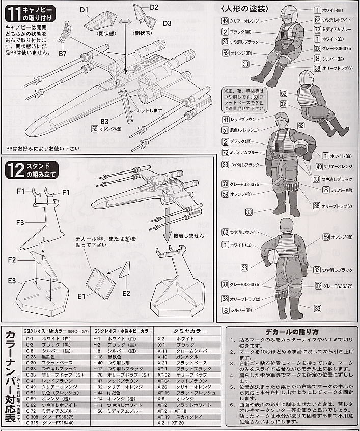 Xウイングファイター (プラモデル) 塗装1