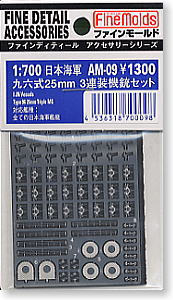 日本海軍九六式25mm3連装機銃セット (プラモデル)