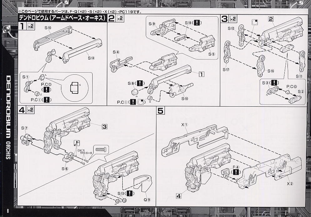 RX-78 GP03 ガンダム試作3号機 (デンドロビウム) (HGUC) (ガンプラ) 設計図1