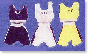 Exercise Camisole & Pants(NavyXWhite) (Fashion Doll)