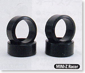フラットタイヤセット(4本入り)(リヤ用セミワイド30°) (ラジコン)