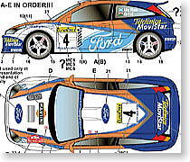 フォーカスRS WRC モンテカルロ/ツールドコルス 02 デカール (プラモデル)