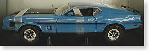1971 マスタング マッハ1 ラムエア351 (ブルー) (ミニカー)