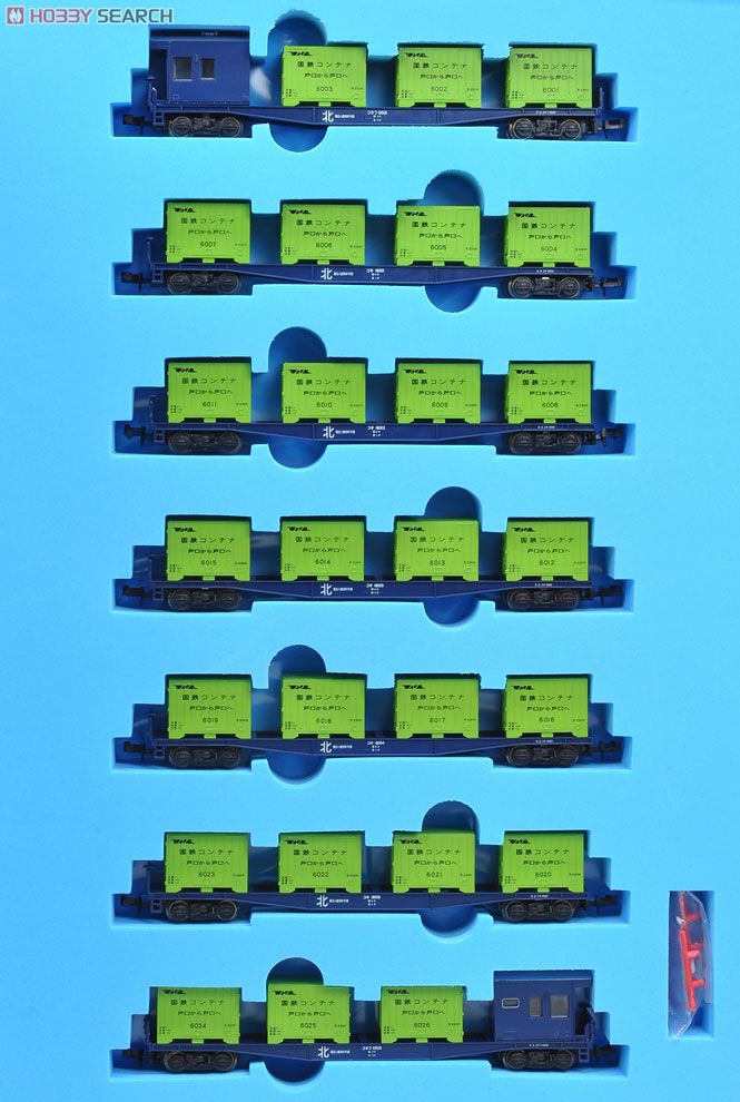 コキ10000・コキフ10000 コンテナ車 「北海ライナー」 (7両セット) (鉄道模型) 商品画像10
