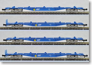 JR貨車 コキ102形・103形 (コンテナなし) (4両セット) (鉄道模型)