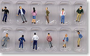 Pedestrians B (12 Persons) (Model Train)
