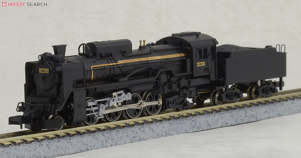 D51-1042＋キ620 (蒸気機関車D51+ロータリー車) キマロキ編成 (2両セット) (鉄道模型) 商品画像2