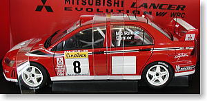 三菱 ランサー EVOⅦ WRC 2002 マクレー #8 (モンテカルロ) (ミニカー)