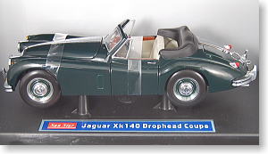 1955年 ジャガー XK140 オープントップ (グリーン) (ミニカー)