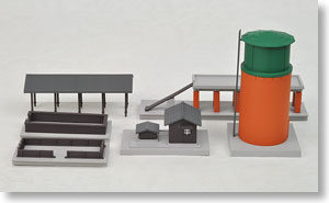 Steam Engine Service Facility Set (Pre-colored Completed) (Model Train)