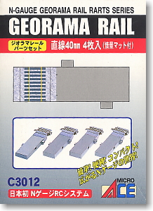 GEORAMA RAIL 直線 40mm (4枚入り) (鉄道模型)