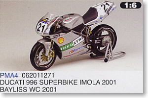 DUCATI 996 SUPERBIKE IMOLA 2001 BAYLISS WC 2001 (ミニカー)