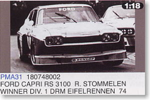 FORD CAPRI RS 3100 R.STOMMELEN WINNER DIV.1 DRM EIFELRENNEN (ミニカー)