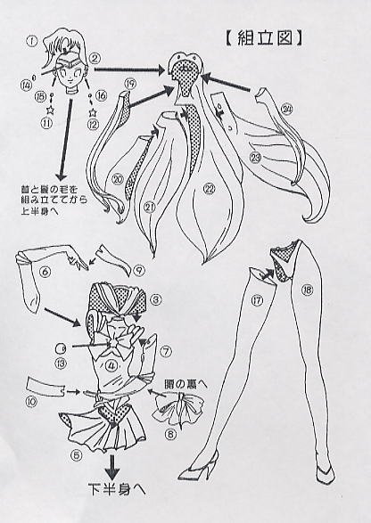 セーラーマーズ (ガレージキット) 設計図2