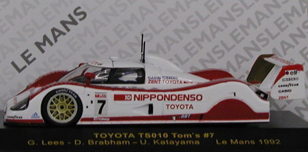 トヨタ TS010`92ルマン TOM`S No.7 (G.リース/G.グラハム/片山右京) (ミニカー) 商品画像1