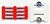 【Assyパーツ】 EF65-1000 赤ナンバープレートセット (鉄道模型) 商品画像2