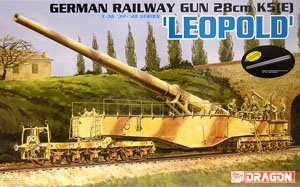 WW.II ドイツ軍 28cm 列車砲K5(E) `レオポルド` (プラモデル)