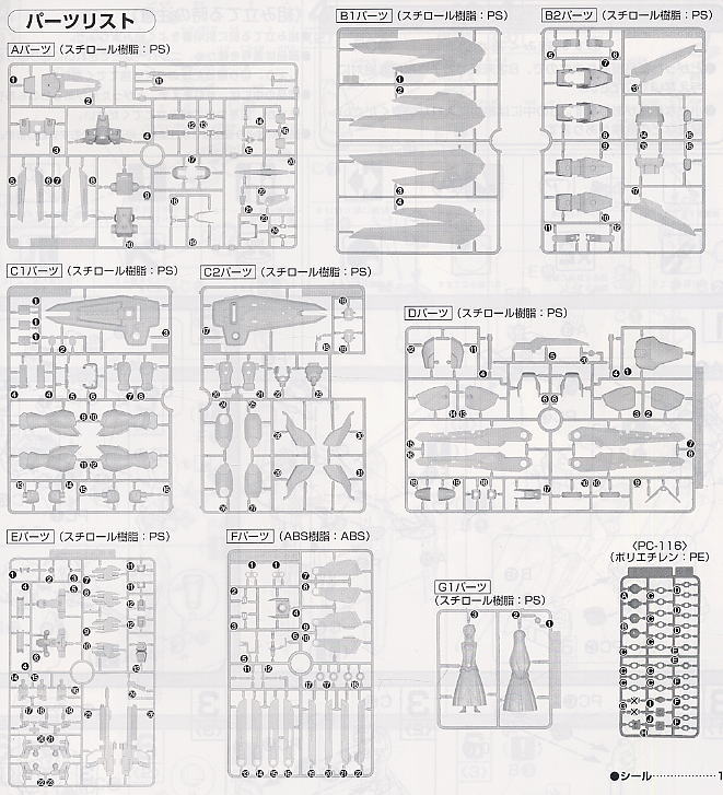 フリーダムガンダム (1/100) (ガンプラ) 設計図7