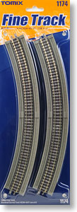 Fine Track Overhead Curved Track HC354-45 (F) (Set of 2) (Model Train)