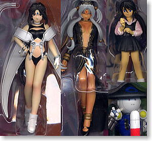 Ah! My Goddess Action Figure 4th 3 pieces (Peorth Hild Sigel & Banpeikun) Repaint Ver. (Completed)