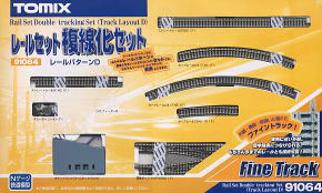 Fine Track Rail Set Double-Tracking Set (Track Layout D) (Model Train)