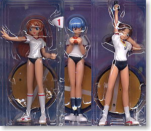 *Evangelion Collection Figure `The 3rd hour Gymnastics.` 3 pieces (Arcade Prize)