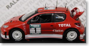 プジョー 206 WRC 「TOTAL」 No.1 (2003年WRC ニュージーランドラリー優勝/M.グロンホルム) (ミニカー)