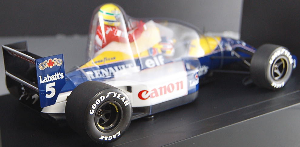 WILLIAMS RENAULT FW14 N.MANSELL WITH SENNA RIDING ON ENGINE COVER BRITISH GP JULY 14TH 1991 (ミニカー) 商品画像3