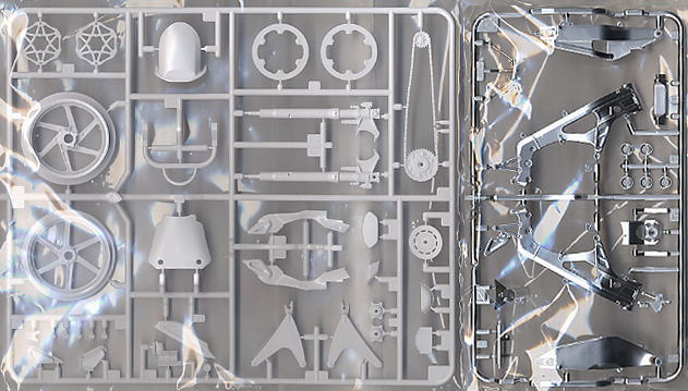 レプソル ホンダ RC211V`03 (プラモデル) 中身2