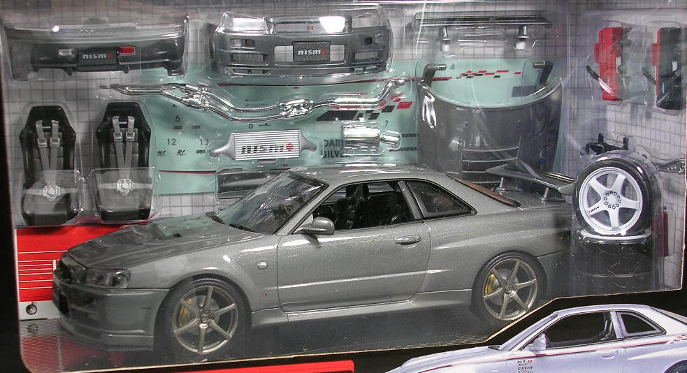 ニスモ スカイライン GT-R (R34) シルバー (ミニカー) 商品画像1