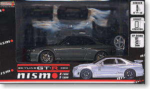 ニスモ スカイライン GT-R (R34) シルバー (ミニカー) パッケージ1