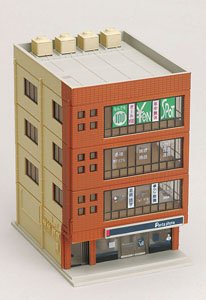 DioTown Metro Series 4 Floor Office Building, Brick (Model Train)