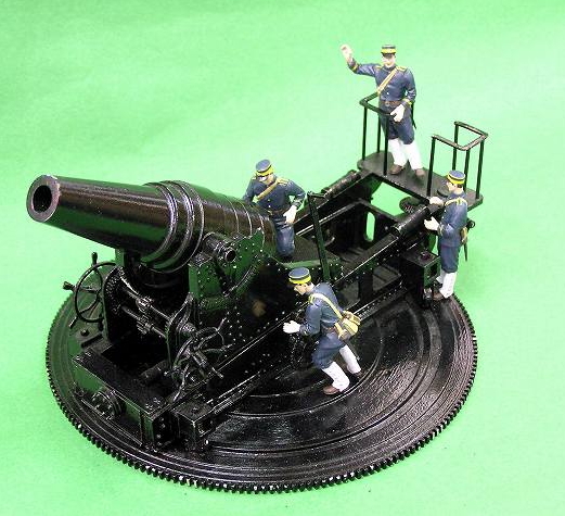 日本陸軍 28cm榴弾砲 (砲兵4体付) (プラモデル) 商品画像1