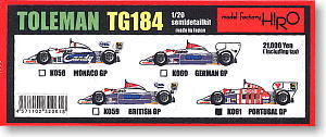 Toleman TG184 PortugalGP (Metal/Resin kit)