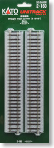 (HO) Unitrack Straight Track 227mm (8 15/16``) < S227 > (2pcs.) (Model Train)